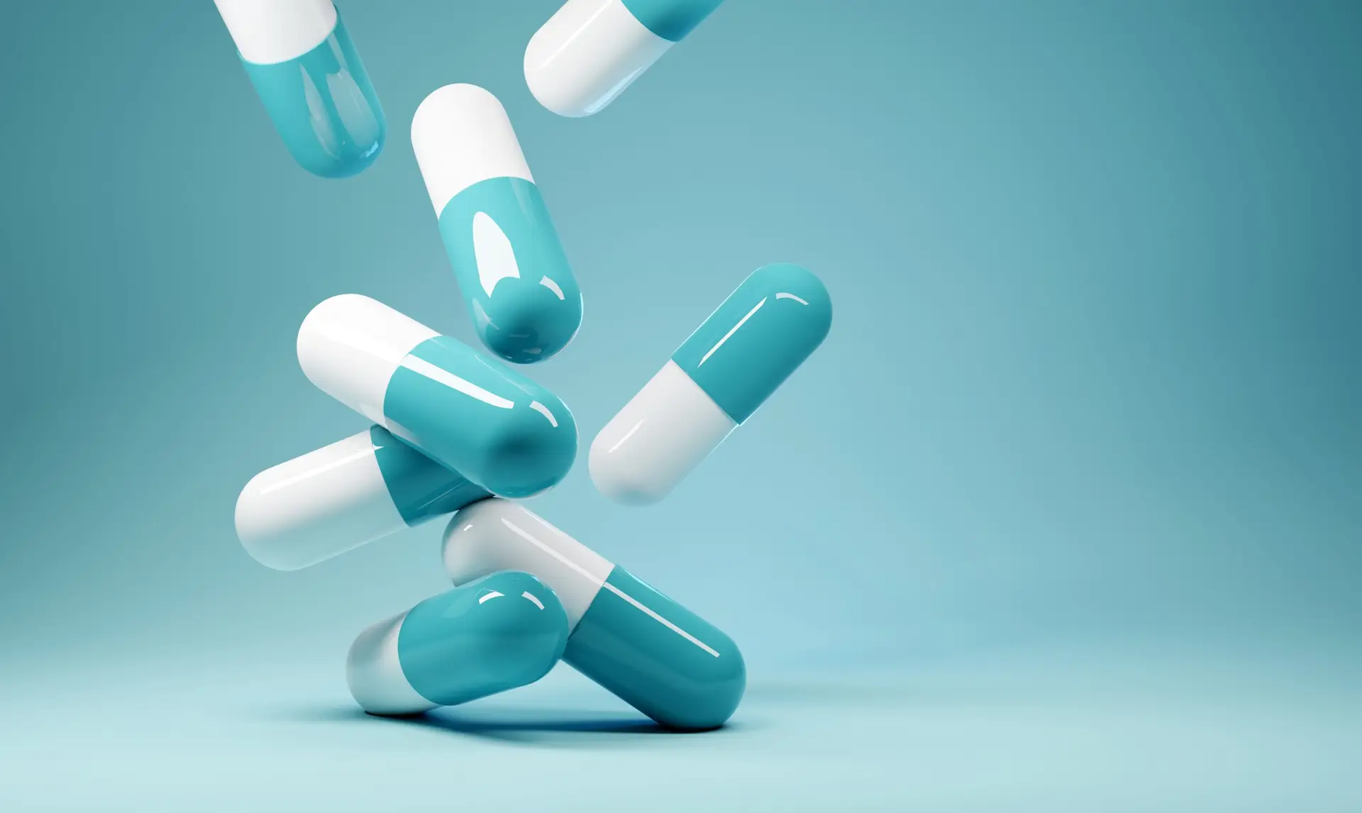 Falling Antibiotics Healthcare Background